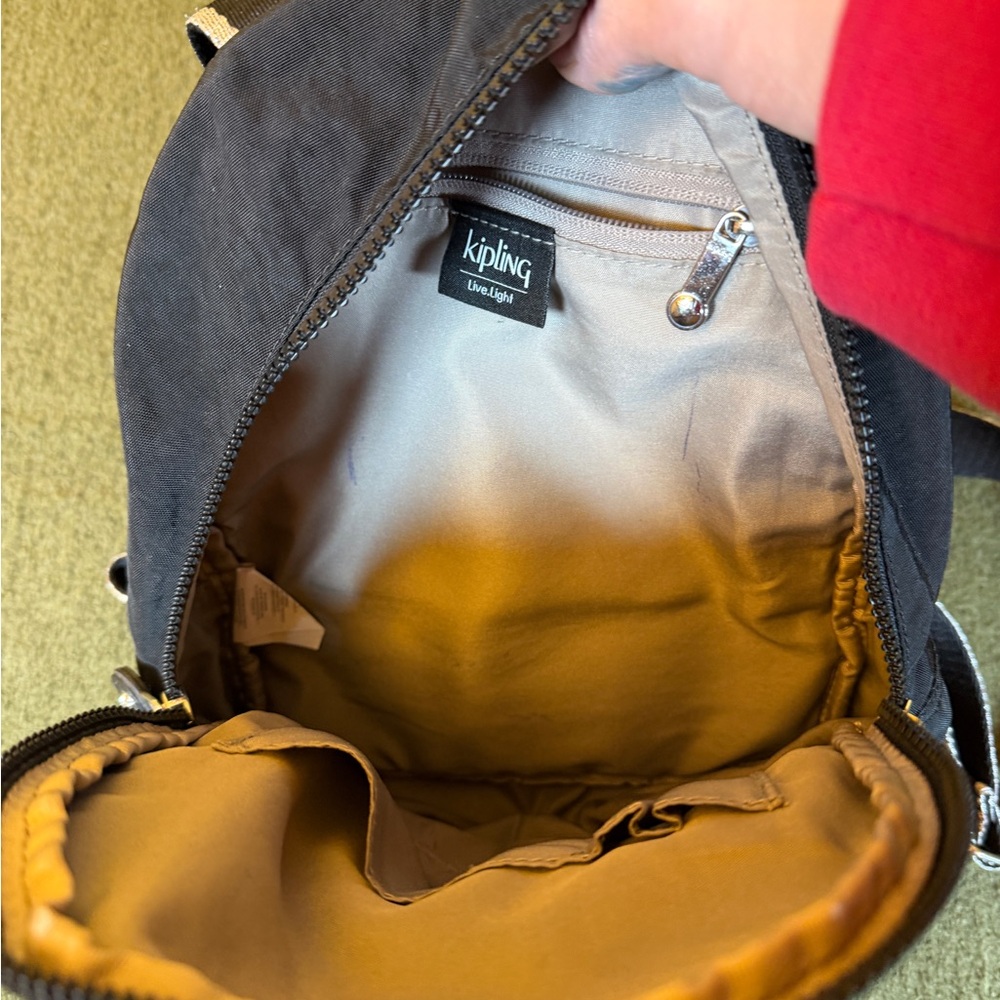 Kipling Mini Backpack Nylon Black Adjustable Stra… - image 8